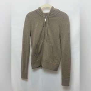 Vince cashmere zip-up hoodie size small